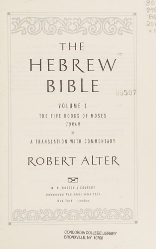 Cover of The Hebrew Bible / Old Testament