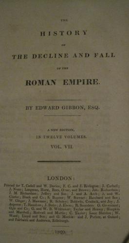 Cover of The History of the Decline and Fall of the Roman Empire