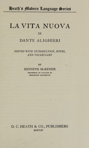 Cover of Vita Nuova