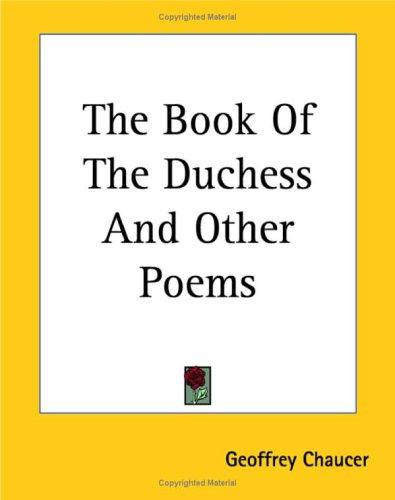 Cover of The Book of the Duchess
