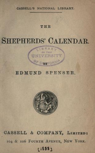 Cover of The Shepheardes Calender
