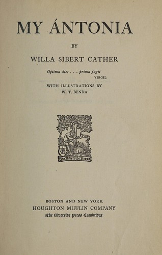 Cover of My Ántonia
