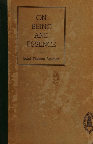Cover of On Being and Essence
