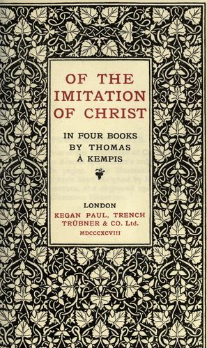Cover of The Imitation of Christ