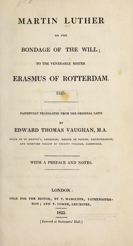Cover of On the Bondage of the Will