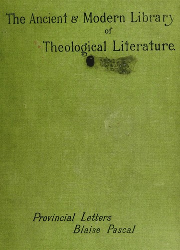Cover of Provincial Letters