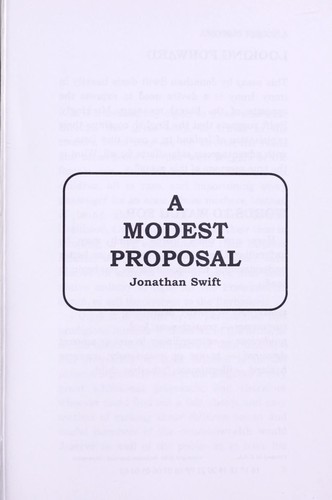 Cover of A Modest Proposal