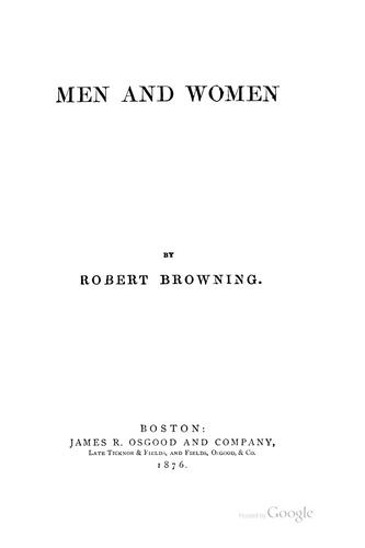 Cover of Men and Women