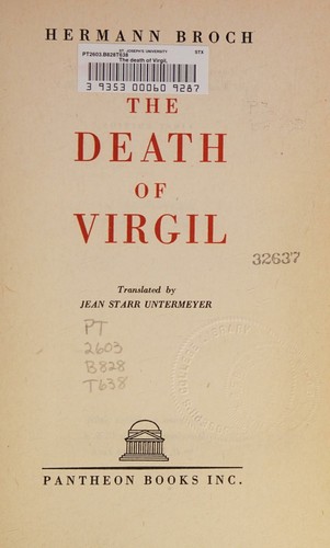 Cover of The Death of Virgil